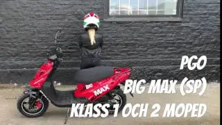 PGO Big Max Sveriges mest drifts&auml;kra moped! Finns som b&aring;de klass 1 och 2.