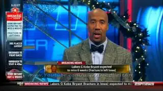 Bruce Bowen talks Kobe Bryant knee fracture & future of LA Lakers - ESPN Sport First Take