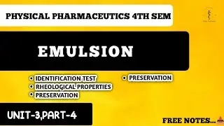 Emulsion Part-2 | Tests, Preservation, Rheology & Formulation Explained
