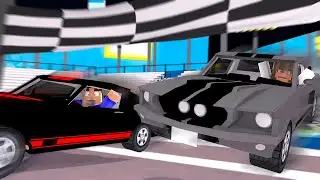 LA MEJOR CARRERA DE COCHES CON MI MUJER EN MINECRAFT TROLL 😍