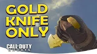 THE STRUGGLE! - New GOLD KNIFE ONLY Free-For-All (Call of Duty: Ghosts Live FFA Gameplay)