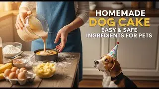 Homemade Dog Cake | Easy & Safe Ingredients for Pets | How to make #youtubevideo