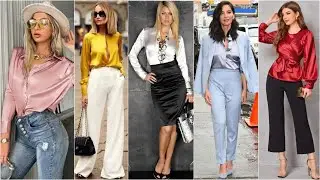 HERMOSOS LOOKS CON BLUSAS DE SATIN 👚💖 PARA LUCIR ELEGANTE Y CON MUCHO ESTILO 😎✨