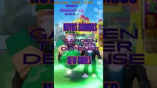 NEW CODES - ROBLOX - Garden Tower Defense 🌻 - Novos c&oacute;digos!!! - 03/01  #gtd  #seeds