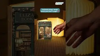 Custom LED Magic Book Lamp - Gift For Readers - Light Up Your Own Little Bookstore - WBL-MQ0501 V1.1