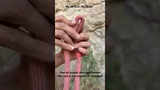 Inspect climbing rope for any signs of damage,ensure the rope safe and reliable for your climb