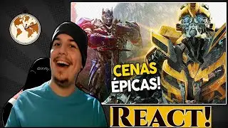 React 6 Cenas MAIS &Eacute;PICAS de TRANSFORMERS! - Cronosfera Cinema - Shiny Reacts