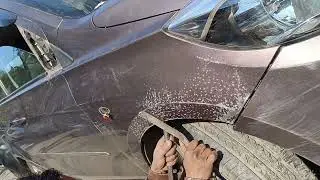 Tata tiago fenter dant paint & side mirror repair