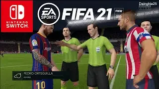 FIFA 21 Barcelona Vs Atletico Madrid Gameplay Nintendo Switch