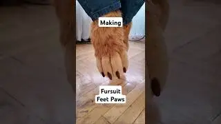 Making fursuit feet paws