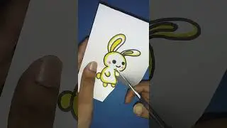 yellow rabbit art & crafts #shorts
