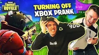 I unplugged his Xbox right b4 he won and this happened.. (Fortnite Prank)