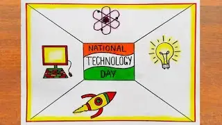 National Technology Day Drawing || How to Draw National Technology Day Poster Easy Step by Step