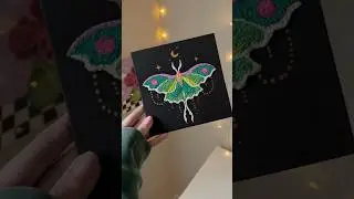 Beginner canvas craft using tissue🦋🧻 #artidea #canvasidea