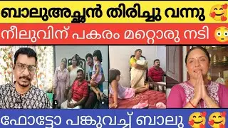 ബാലു തിരിച്ചു വന്നു, നീലുവിന് പകരം മറ്റൊരു നടി 😳 uppum mulakum, biju sopanam