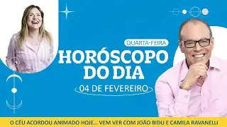 O dia pede jogo de cintura - Horóscopo do dia 04 de Fevereiro | POR JOÃO BIDU
