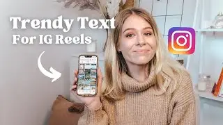 Use these trendy font ideas to ELEVATE your IG Reels