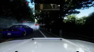 Assetto Corsa 筑波 フルーツライン ドリフト  with Akiihoshi, Jon360x & Z3N-T41 [Azusawa K] pt.2  (Akiihoshi's POV)