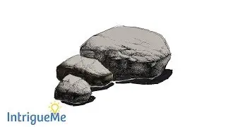 DRAWING ROCKS | 3 different cross hatch methods