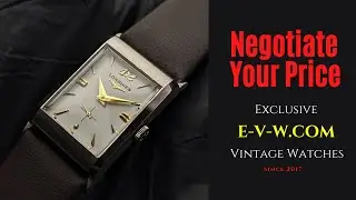 67 Years Old Vintage Longines Square Art Deco / Cal. 9LT / Vintage 1956
