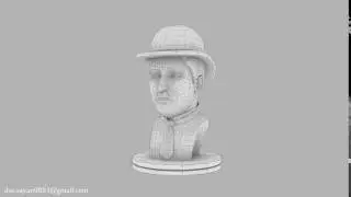 Charlie Chaplin 3D modeling