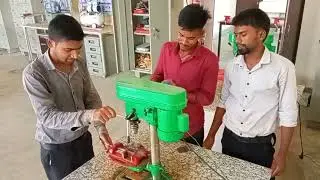 Drilling process in our Govt. ITI#ititraining#experiment#itivlog#iticoursework