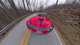 Twin Corvette: C8 Z06 & C7 Vengeance build chillin through sector 2 - 4K 360.