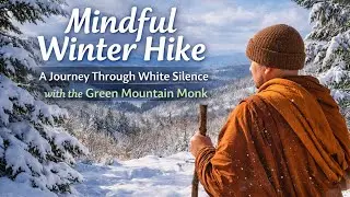 Mindful Winter Hike | A Journey Through White Silence with the Green Mountain Monk