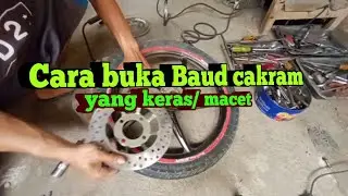 Cara bongkar pasang piring Cakram yg keras di Honda Supra x 125