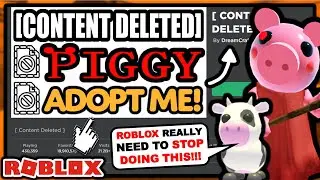 Piggy & Adopt Me! Randomly Got [CONTENT DELETED] ON ROBLOX?