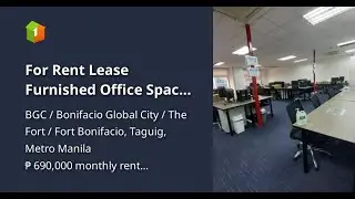 For Rent Lease Furnished Office Space BGC Taguig City 600sqm