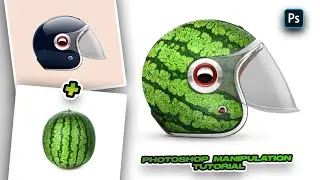 Watermelon Helmet Photoshop Manipulation