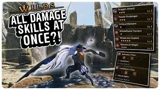 EVERY DAMAGE STACKING SKILL ON SWITCHAXE AT ONCE in Monster Hunter Wilds