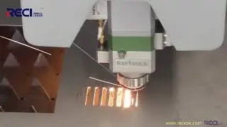 RECI LASER---Fiber laser cutting metal sheet