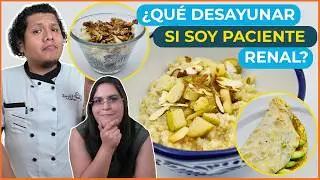 Breakfasts for KIDNEY DISEASE 👨‍🍳 High-fiber options to LOWER your CREATININE | Junica Renal Chef