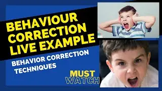 Behavior Correction Live Example |Behaviors In Autism | Behavior Correction Techniques in Autism