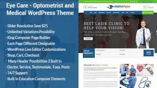 Eye Care - Optometrist and Medical WordPress Theme | Themeforest Website Templates and Themes