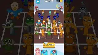 Brainroot Merge Battle 😖 Level 19 🛫 Gameplay Walkthrough 🍚 #brainrot #run #mergebattle