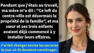 Pendant que j'étais au travail, ma mère m'a dit : 