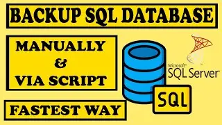 How to Backup SQL Server Database Manually & Using Script | Step-by-Step Tutorial