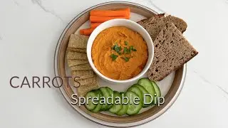 Creamy Spreadable Carrot Dip - High Protein Too!