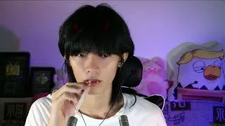 ASMR Straw jumping candy