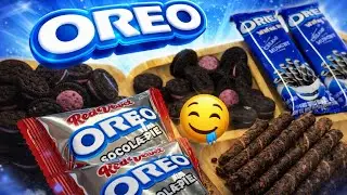 Filling platter with Oreo sweets 🍫 