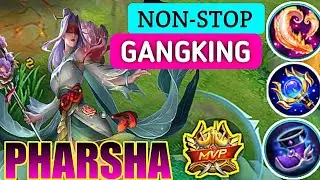 Pharsa New Best Build and Emblem! Top 1 global Pharsa Gameplay! MLBB