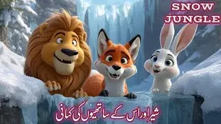 The Magical Snow Jungle and the Kind Lion | Friends of the Frozen Jungle | Winter Jungle Story