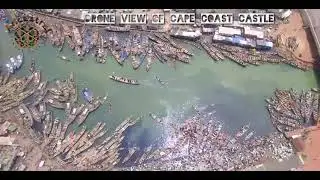 Drone View of Cape Coast Castle