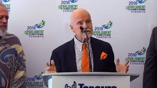 Dr. Larry Greenfield Speaks at Press Conference Launching 2018 Parliament of the World's Religions