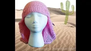 Saharienne Style Durag bandana crochet hat