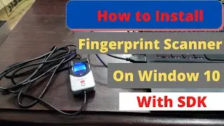 How to Install Digital Persona U r U 4500  on Window 10 {Fingerprint Scanner} |Mansoor Anwar| (Urdu)