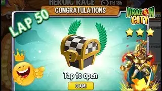 Dragon City - Reached LAP 50 REWARD of High Malicious Dragon [ULTIMATE CHEST] 😱